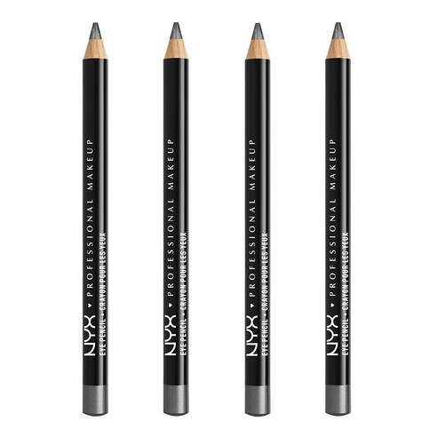 엔와이엑스 NYX 아이 앤 아이브로우 펜슬, Gray, 4개
