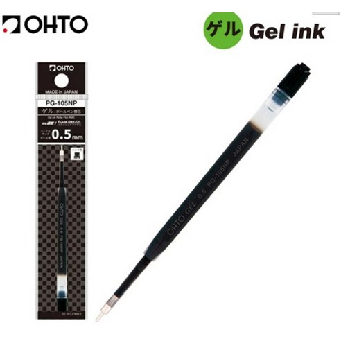 OHTO 오토 겔잉크심 PG-105NP 0.5MM 0.5MM, 5개