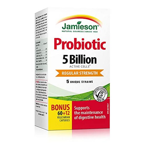 Jamieson Laboratories 프로바이오틱 50억 일반 근력 보충제 60개 Jamieson Laboratories Probiotic 5 Billion Regular S, 1, 기타