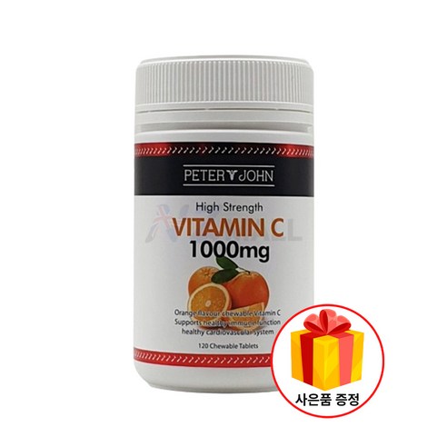 피터앤존 비타민C 1 000mg 120 츄어블 x3 vitamin C 뉴질랜드, 1개