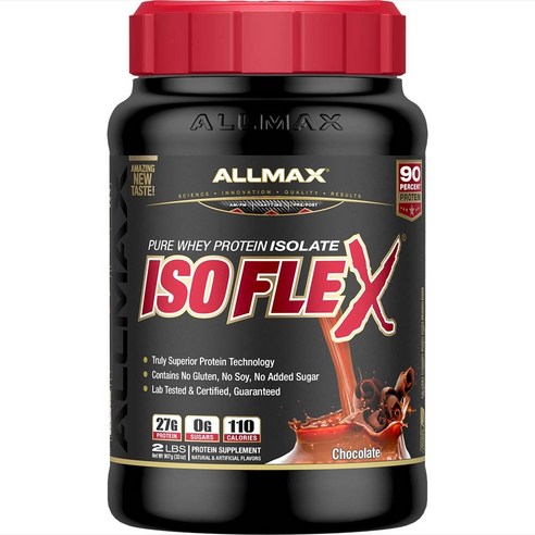 Allmax 아이소플렉스 퓨어 웨이 프로틴 아이솔레이트, 초콜릿(Chocolate), 907g