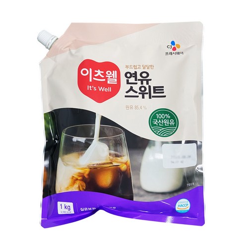 CJ 이츠웰 연유스위트 1kg, 1kg, 1개