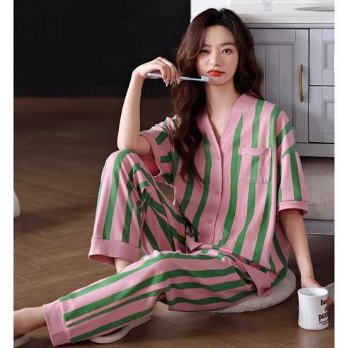 "오늘 밤, 꿀잠 예약!" 답답함 없이 시원한 여름 잠옷 찾고 있다면? 여성순면잠옷