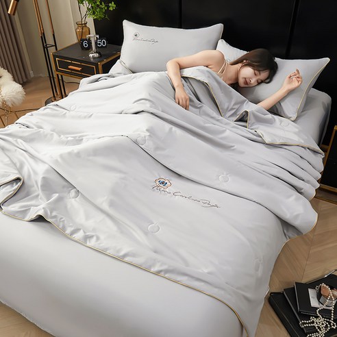 YOUPAN 부드럽고 매끈한 사계절 전용 킴핑 이불 담요