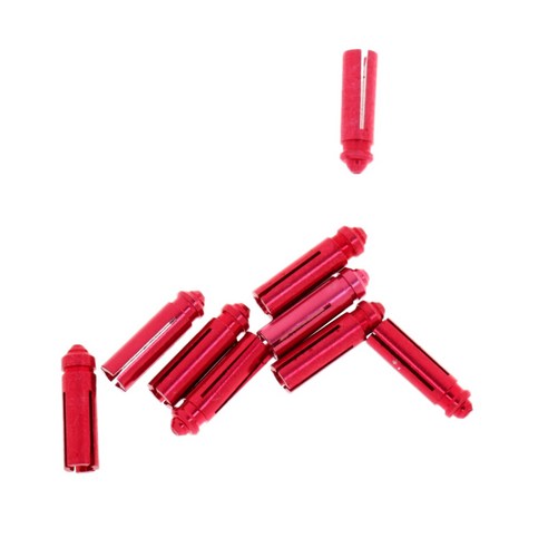 9pcs 아노다이즈드 알루미늄 다트 세이버 / 연습용 프로텍터 - 레드, 빨간, 9 x 2.5mm, 설명한대로