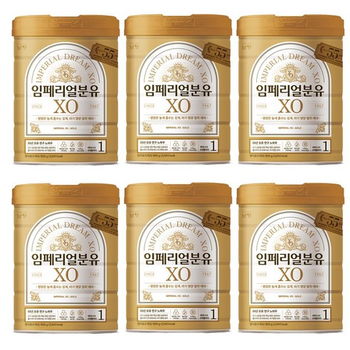 임페리얼XO 분유 1단계, 800g, 6개