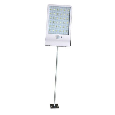 Ursmart 36LED 방수 야외 벽 조명 모션 센서 램프, 극이있는 흰색, 설명한대로
