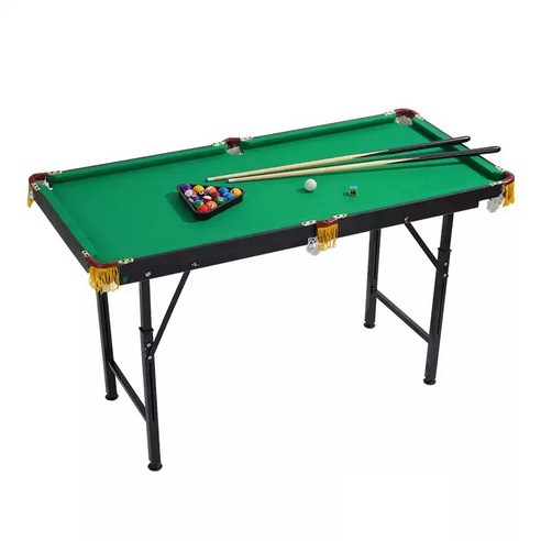 포켓볼 당구대 접이식 보드게임 펍 가족 미니 당구 테이블, 1개, 150cm