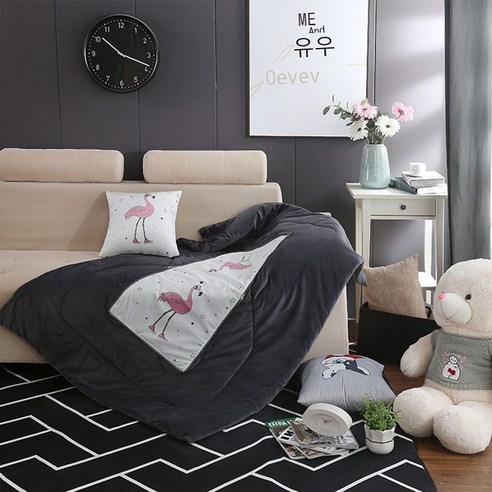 다기능 쿠션 이불 양용 두꺼운 수정 쿠션 이불 접기 쿠션 이불 자동차 합일 점심 휴식 쿠션, 레저 버드