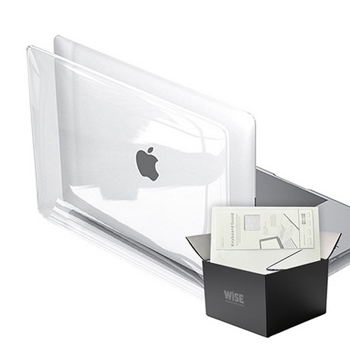 와이즈 맥북에어 13.6인치 M2 투명 하드 케이스 + 투명키스킨 A2681(M2)
