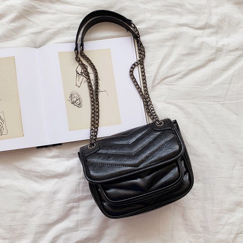 Ins 가방 Rhombic 체인 가방 여성 간단한 일일 한국 스타일 부드러운 가죽 레트로 어깨 Crossbody 작은 가방