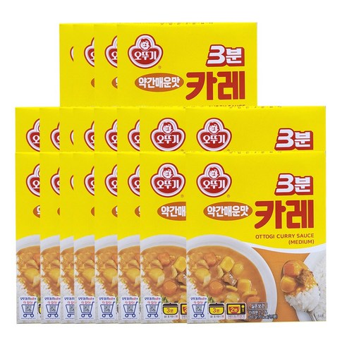 오뚜기 3분 카레 매운맛, 200g, 20개