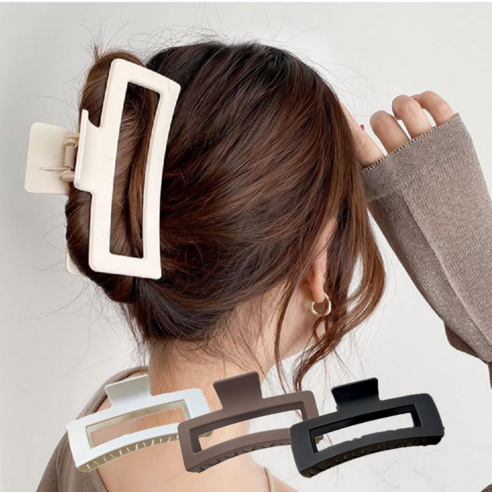 아침 5분 단축, 미하루 빅사이즈 집게핀으로 쉽고 빠른 스타일 완성!
