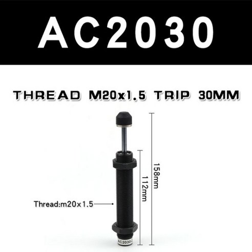 Aca0806 유압 속도 안정제 오일 버퍼 ac0806-2/1008/1210/1412 댐퍼 실린더 충격 흡수 매니펄터 액세서리 ...