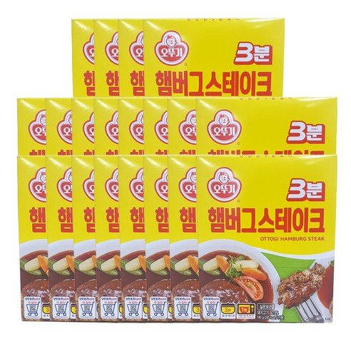 <올따옴> 오뚜기 3분 햄버그 140g x 20입, 20개