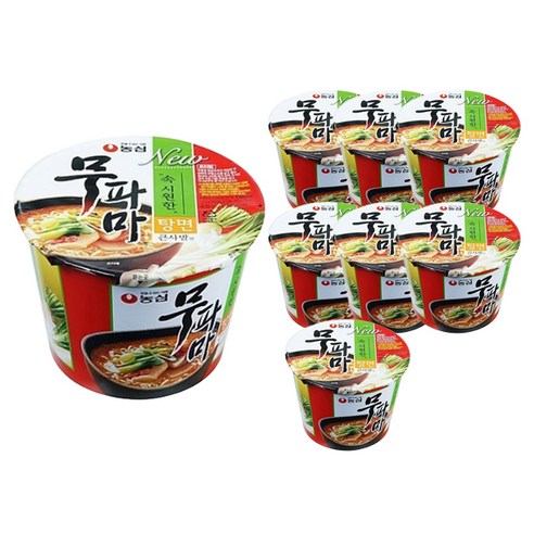 농심 무파마 큰사발 컵라면, 8개