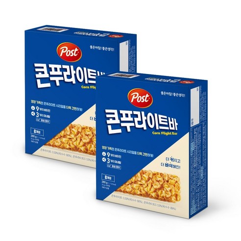 포스트 콘푸라이트 밀크바, 280g, 2개