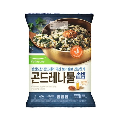 풀무원 곤드레나물 솥밥 424g 5봉 맛있는 즉석 밥 요리 한끼 식사 아침 점심 저녁 비빔밥 혼밥 다이어트 도시락, 5개