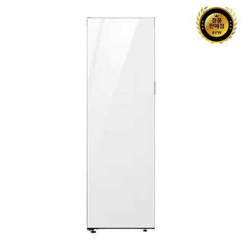 [색상선택형] 삼성전자 비스포크 409L 1도어 냉장고 키친핏 방문설치, 글램 화이트, RR40C7805AP
