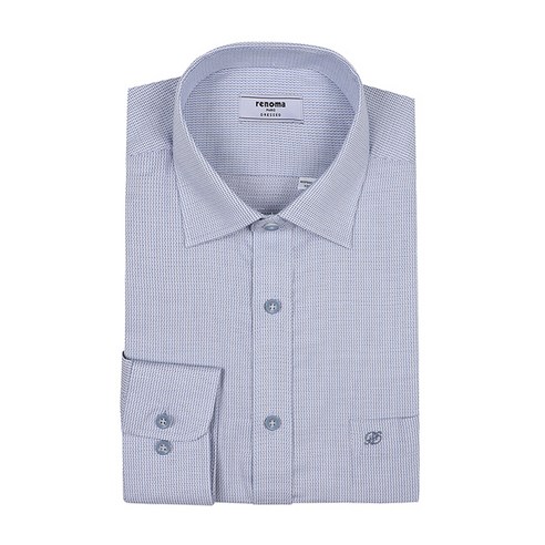 [레노마셔츠] 미니 체크 블루 긴팔 일반핏(MF032BU) 레노마남방