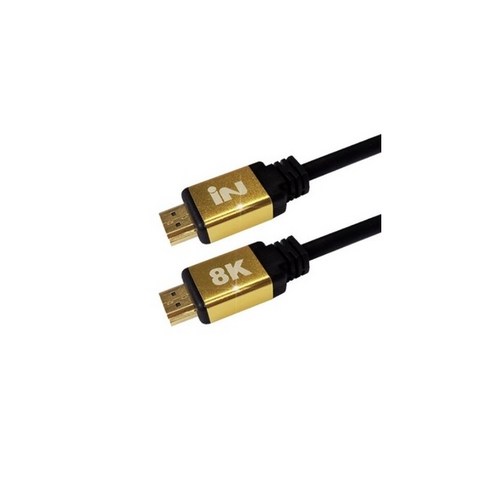 IN-H21V015M 골드메탈 HDMI v2.1 케이블 (1.5M), 1개