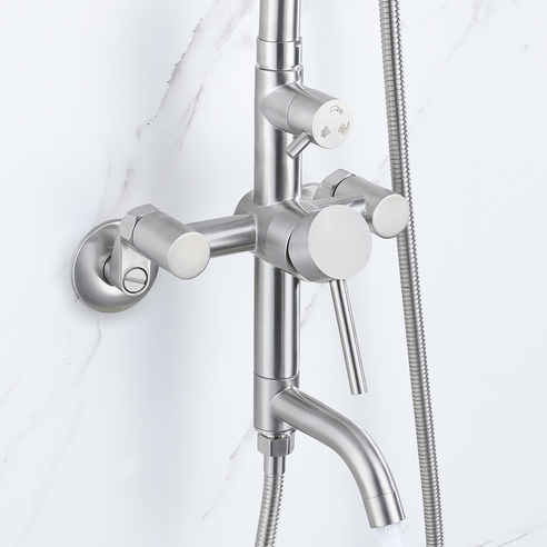 고급스럽고 기능적인 샤워 경험을 위한 준앤코 해바라기 샤워기