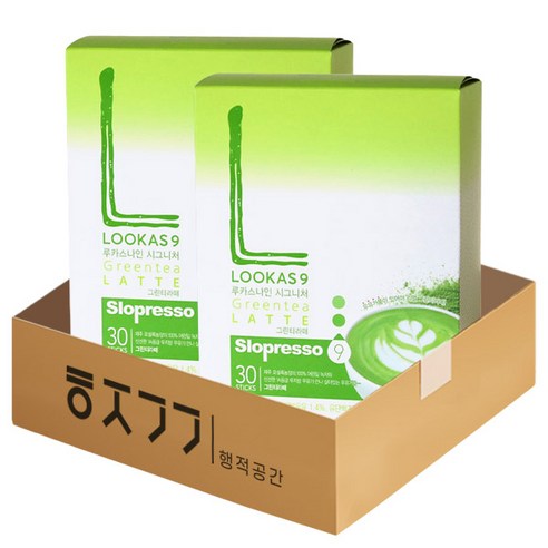 루카스나인 시그니처 그린티라떼30T x 2개입 세트, 18.9g, 30개입, 2개