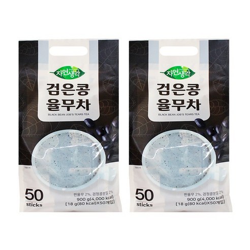 자연생각 검은콩 율무차, 18g, 50개입, 2개