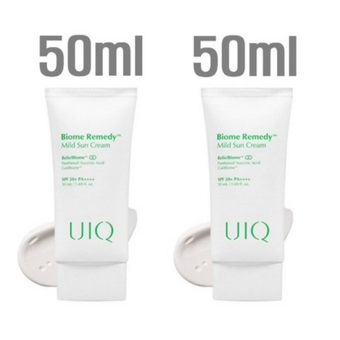 유이크 바이옴 레미디 마일드 선크림 SPF50+ PA++++, 100ml, 4개