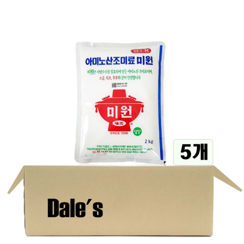 데일즈기획 대상 아미노산 미원지대, 2kg, 5개