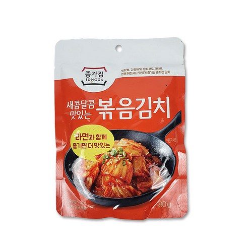 종가 볶음김치 8g x 15개, 80g 아워홈볶음김치