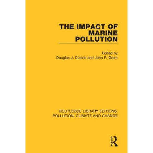 The Impact of Marine Pollution Paperback, Routledge, English, 9780367359089