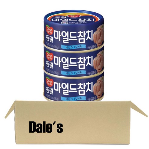 데일즈기획 동원 마일드 참치, 100g, 3개