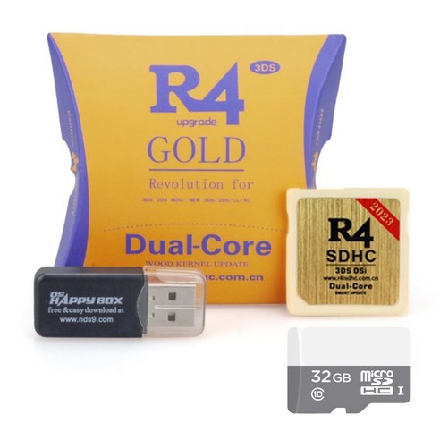 2024 R4 GOLD Dual-Core R4칩+32GB +64GB 한글판, R4칩+SD카드32GB