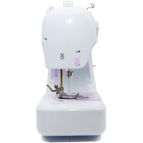 휴대용 가정용 재봉틀 505A 업그레이드 된 전기 재봉틀 12 스티치 미니 재봉틀 가정용 두꺼운 소재 재봉틀 재봉틀 가정용 데스크탑 오버 로킹 머신 페달, 505A-1, 혼합색상