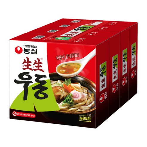 농심 생생우동봉지253g x4봉, 253g, 4개