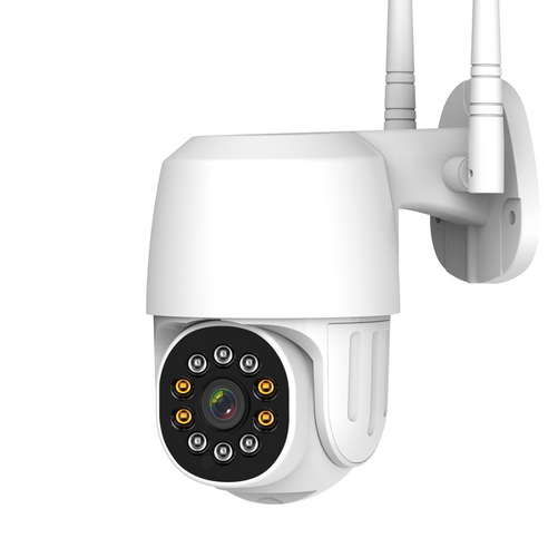 2NLF 실외 CCTV 200만 고화질 무선 와이파이 보안 방수 감시카메라 0247, 흰색, 1개