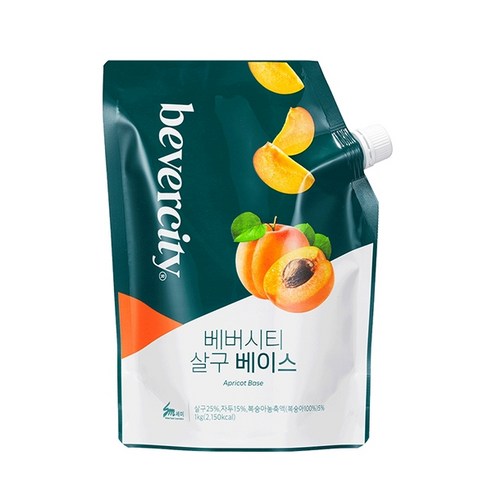 세미 베버시티 과일베이스 딸기 자몽 망고 블루베리 살구 파인애플 베이스 1kg, 1개