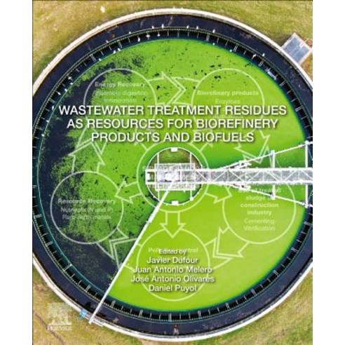 (영문도서) Wastewater Treatment Residues as Resources for Biorefinery Products and Biofuels Paperback, Elsevier, English, 9780128162040