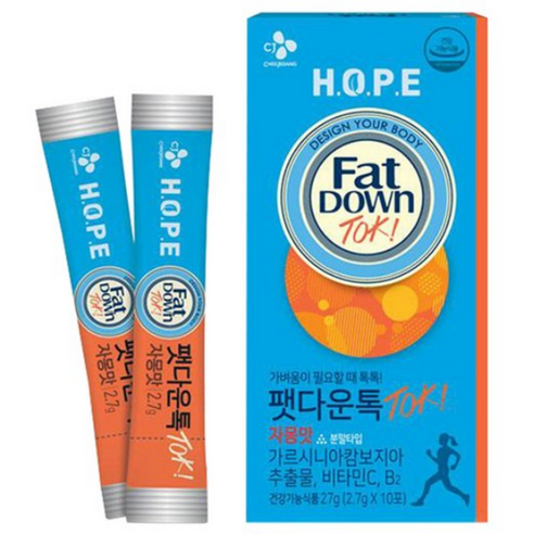 CJ제일제당 팻다운톡 다이어트식품 자몽, 27g, 11개