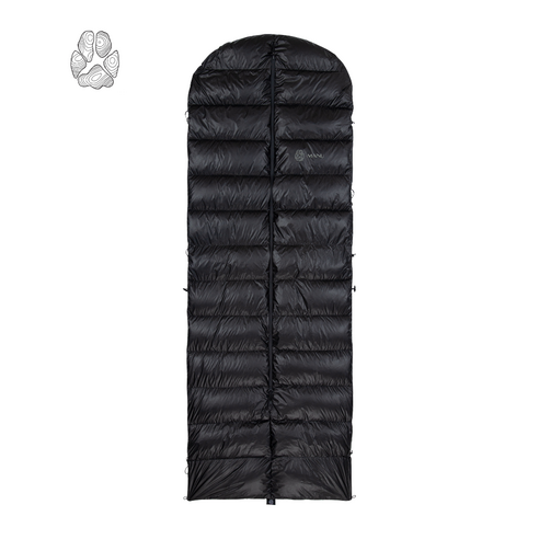 MANU-004 WEARABLE SLEEPING BAG (착용식 침낭 삼계절/동계), 구스다운 900G, 1개, SHINY BLACK