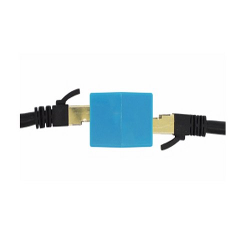 CAT5e 파랑 I형커플러 RJ45 8P8C UTP랜케이블 LAN젠더, 1개 rj45커플러