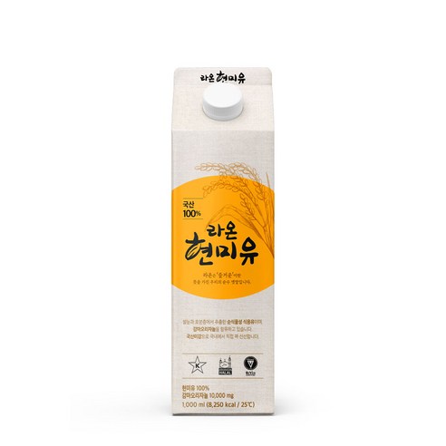 라온현미유 1L 멸균팩, 1000ml, 1개