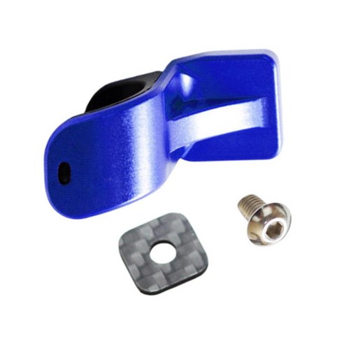 13g CNC 알루미늄 합금 프론트 포크 후크 접이식 자전거 용 초경량, 4x5x2.3cm, 파란색