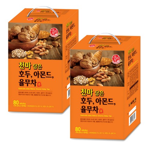 송원 우리차 천마담은 호두아몬드율무차 80T, 18g, 80개입, 2개