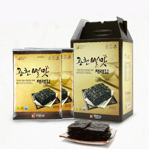 광천 별맛김 전장용 재래김 20g 10봉, 4개