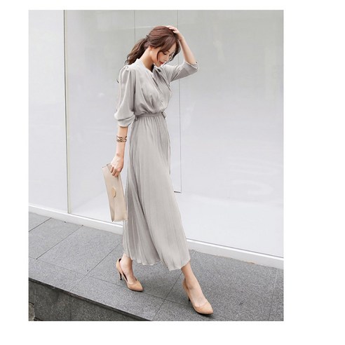 LS0449 로로스키니 쉬폰원피스