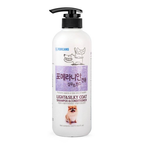 포비스 강아지 포메 전용 샴프린스 겸용 550ml