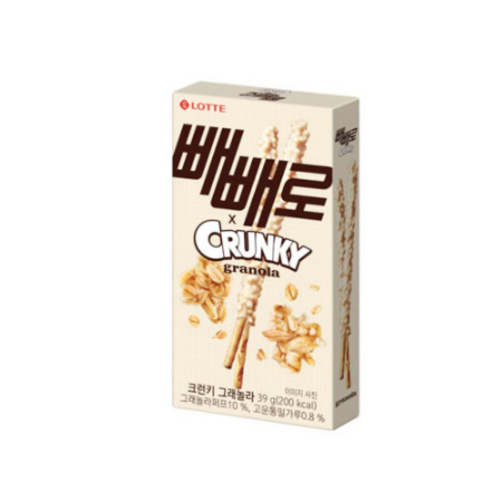 빼빼로  빼빼로 크런키 그래놀라, 39g, 8개