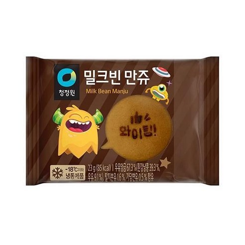 청정원 밀크빈 만쥬 23g 30개입 회사간식 편의점 식사대용 어린이집 간식, 2개